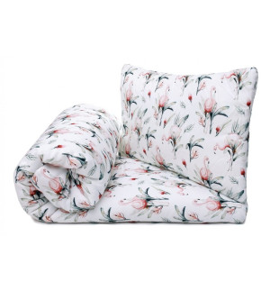 Komplet pościeli bambusowej z wypełnieniem 80x100 FLAMINGI