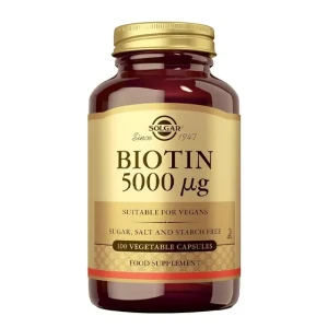 Solgar Biotin 5000μg x100 Capsules