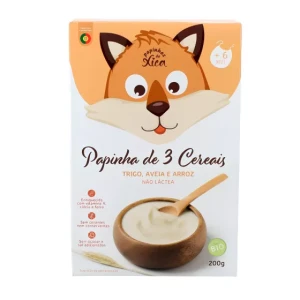 Papinhas da Xica baby food with 3 Cereals Wheat, Oats and Rice 200g