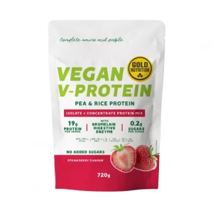Gold Nutrition Vegan V-Protein Strawberry 720g