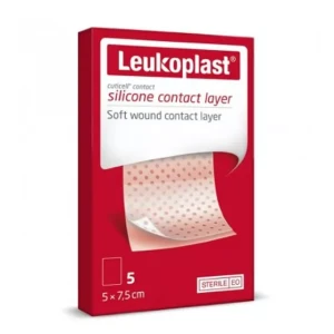 Leukoplast Silicone Contact Layer x5 - 5 x 7.5cm