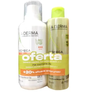 A-DERMA EXOMEGA CONTROL BALSAMO EMOLIENTE 400 ML WITH OIL OFFER SHOWER 200 ML