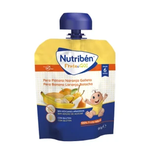 Nutriben Nutribén Go Pure Fruit Pear/Banana/Orange/Beetroot 90g