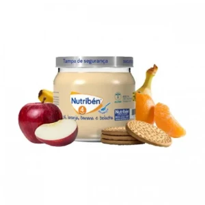 Nutriben Nutribén Jars 4 Apple Orange Banana Cracker 120g