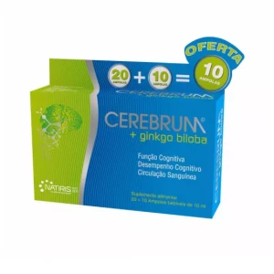 Natiris Cerebrum + Ginko Biloba 20 + 10 Single Doses