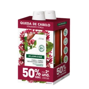 Klorane Hair Shampoo With Quinine   Edelvaisse Bio 2x400ml