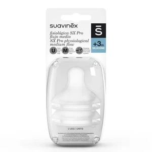 Suavinex Sx Pro Physiological Silicone Nipple M 3M+ x2