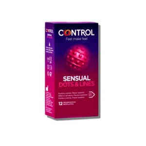 Control Sensual Dots amp;Lines x12 Condoms