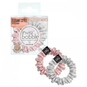 Invisibobble Sprunchie Slim Bella Chrome Elástico Hair 2 Units