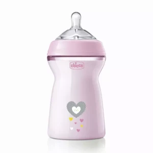Chicco Bottle NaturalFeeling Pink 6m+ 330ml