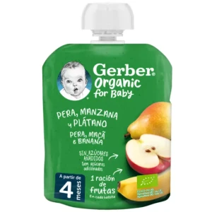 Nestlé Gerber Bio Pear/Apple/Banana 4M+ 90g