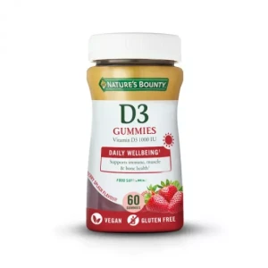 Nature´s Bounty Natures Bounty Vitamin D3 1000 IU Gummies 60 Pieces Strawberry