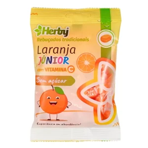 Herby Júnior Traditional Orange Candies with Vitamin C Free Sugar 60g