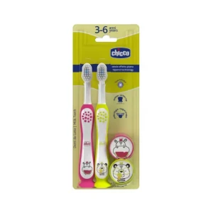 Chicco toothbrushes 3-6 years 2x