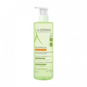 A-Derma Exómega Gel Emollient Cleansing Gel Body and Hair 500ml