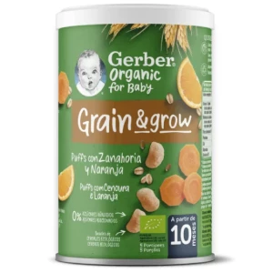 Nestlé Gerber Organic Grain amp;GrowCarrot and Orange 10months 35g