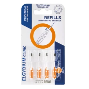 Elgydium Clinic Refills Orange Interdental Brushes x4