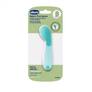 Chicco Babys First Spoon Blue 8m+