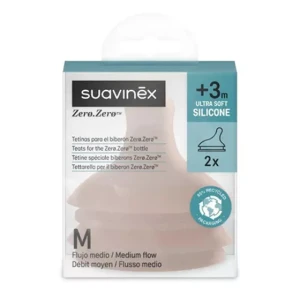 Suavinex ZeroZero Silicone Teat Size M +3m