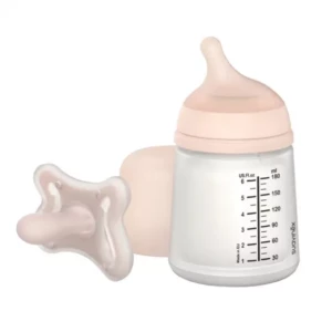 Suavinex ZeroZero Pack Baby Bottle + Pacifier Beige +0m