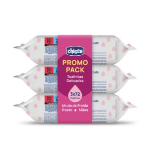 Chicco Gentle Wipes Pack of 3 x 72 Units