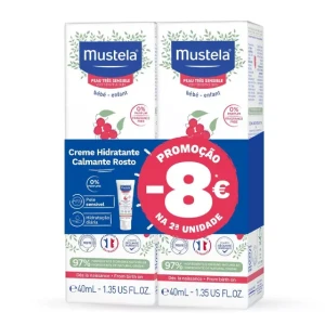 Mustela Soothing Moisturizing Face Cream 2x40ml