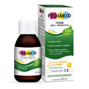 Uriach Pediakid Dry and Productive Cough with Lemon Flavor x1 Bottle 125ml
