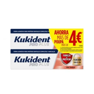 Kukident ProPlus Denture Adhesive Cream 2x40g