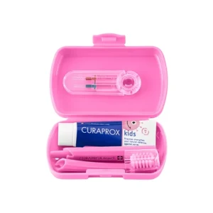 Curaprox Kids Pink Travel Kit