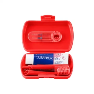 Curaprox Kids Travel Kit - Red