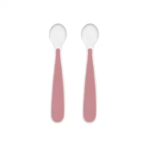 Chicco Pink Softly Spoon 6m+ x2