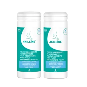 Akileine Absorbent Antiperspirant Powder 2x75g