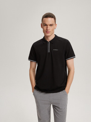 Koszulka męska Polo PRM P 0223 S1811 - czarna
