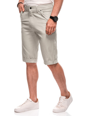 Krótkie spodenki męskie chino W504 - beżowe