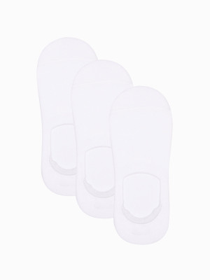 Skarpety męskie stopki 3-pak - białe V4 OM-SOSS-0103