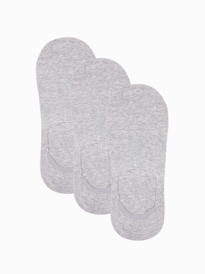 Skarpety męskie stopki 3-pak - szare V3 OM-SOSS-0103