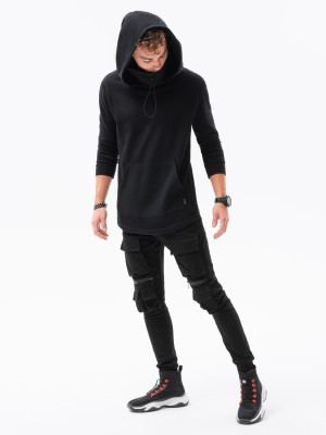 Bluza męska z kapturem New York - czarna B1012