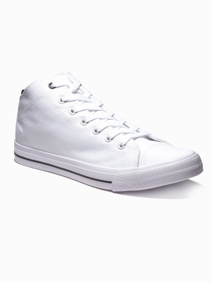 Buty męskie trampki T389 - białe