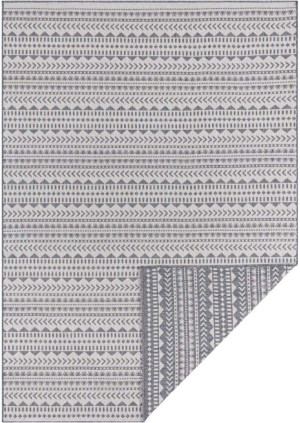 Dywan dwustronny, płasko tkany, sznurkowy, zewnętrzno-wewnętrzny Bougari Twin ,szary 160x230
