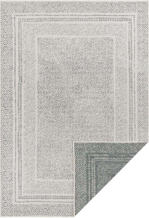 Dywan dwustronny, płasko tkany, sznurkowy, zewnętrzno-wewnętrzny Bougari Twin, zielony 120x170