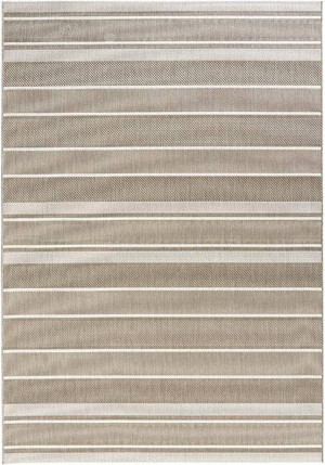 Dywan beżowy płasko tkany sizal, zewnętrzno-wewnętrzny Bougari Strap 120x170