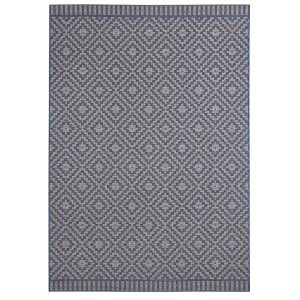 Dywan niebieski płasko tkany sizal, zewnętrzno-wewnętrzny Hanse Home Breeze 120x170