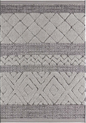 Dywan szary płasko tkany sizal, zewnętrzno-wewnętrzny Mint Rugs Todra 80x150
