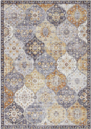 Orientalny granatowo-żółty dywan Elle Decor Kashmir 160x230