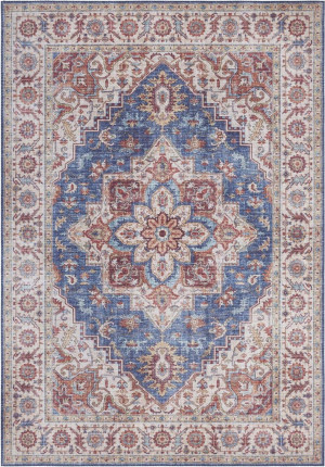 Orientalny niebiesko-czerwony dywan Nouristan Anthea 160x230