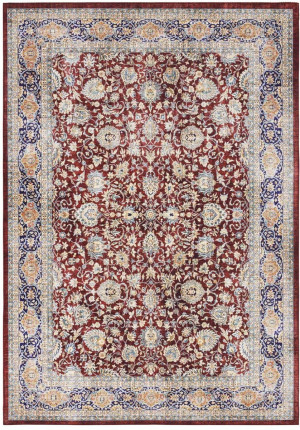 Orientalny czerwono-granatowy dywan Elle Decor Maschad 200x290