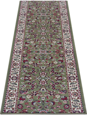 Chodnik z miękkim krótkim włosem, kolor zielono-czerwony Hanse Home 80x300cm