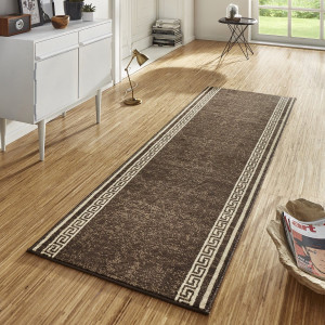 Chodnik z miękkim krótkim włosem, kolor brązowy Hanse Home 80x300cm