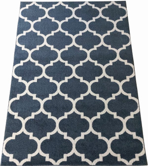 Dywan granatowy Marokańska koniczyna