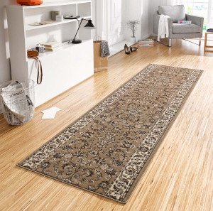 Chodnik z miękkim krótkim włosem, kolor brązowy Hanse Home 80x300cm